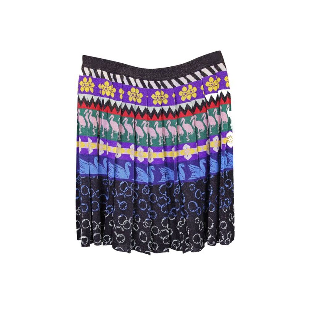 Mary Katrantzou Pleated Skirt in Multicolor Viscose